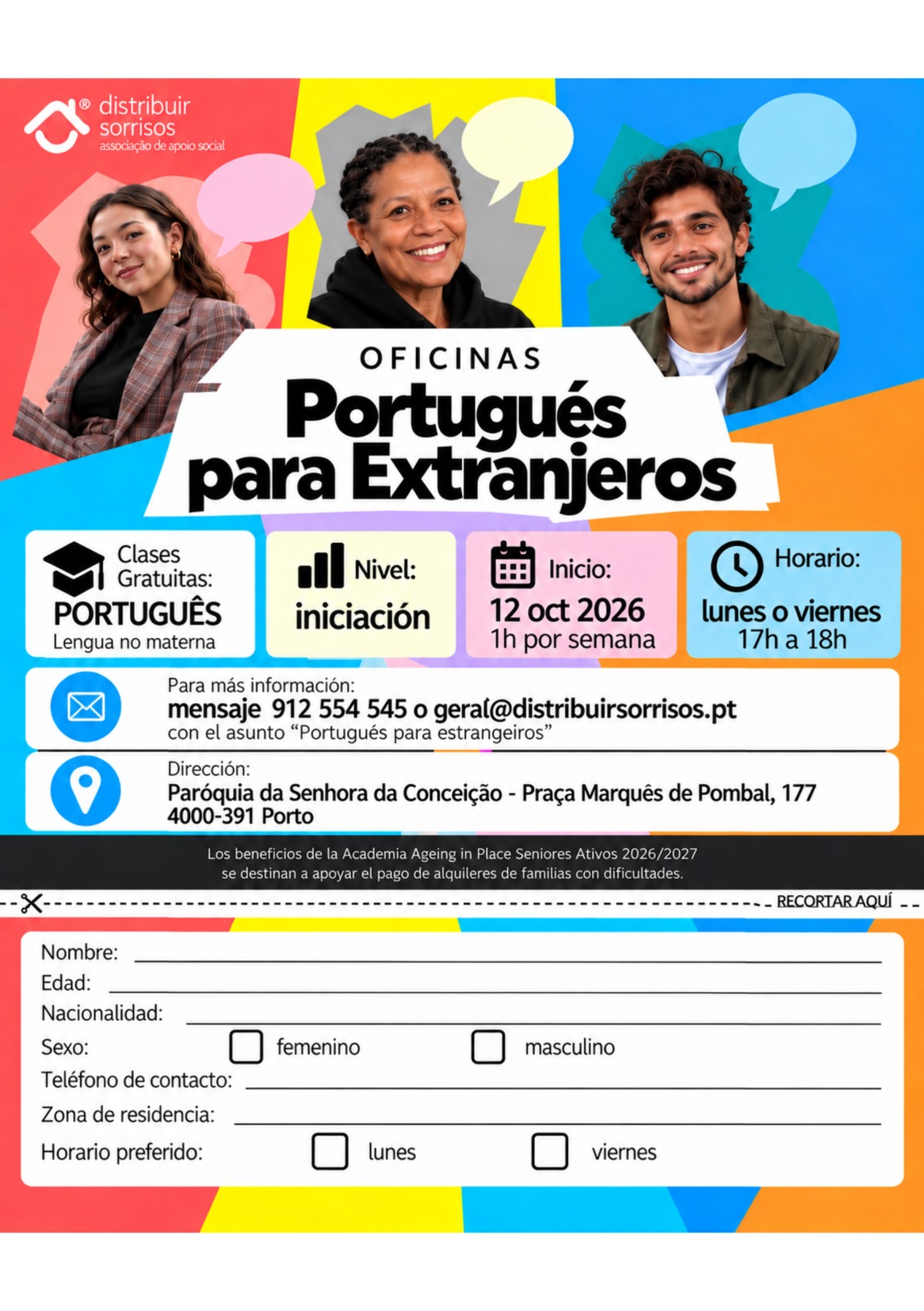 Oficinas de Portugués para Extranjeros - Español Panfleto Portugués para Extranjeros
