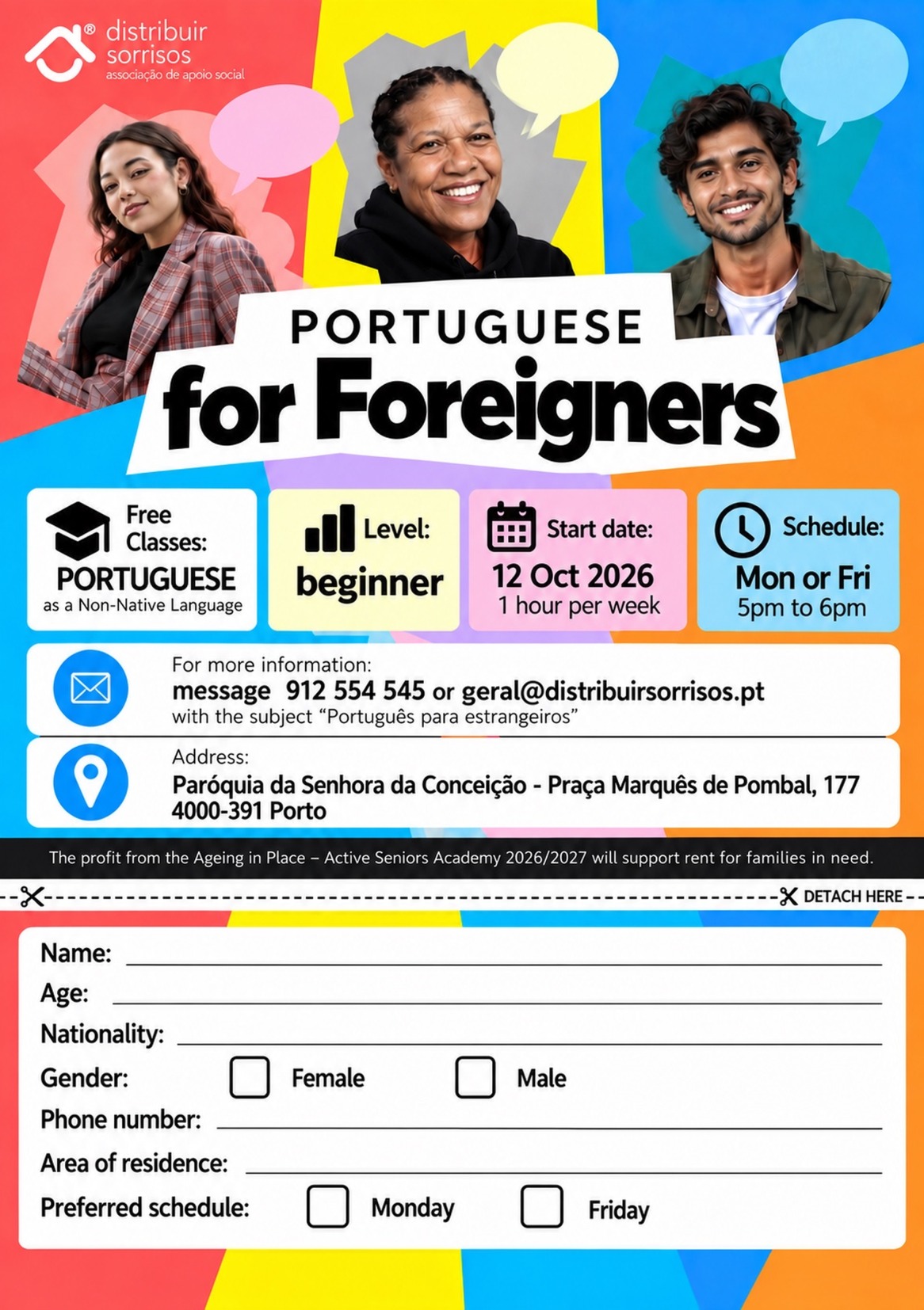 Portuguese for Foreigners Workshops - English Flyer Portuguese for Foreigners